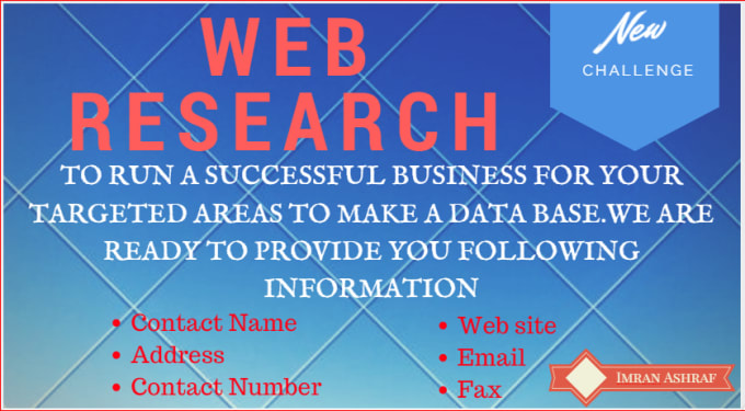 I will provide companies contacts information and research products