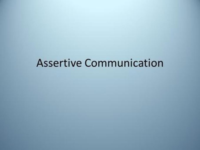 I will provide course for assertive communication skills training