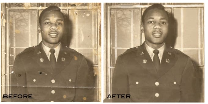 I will restoration  retouching one old photo