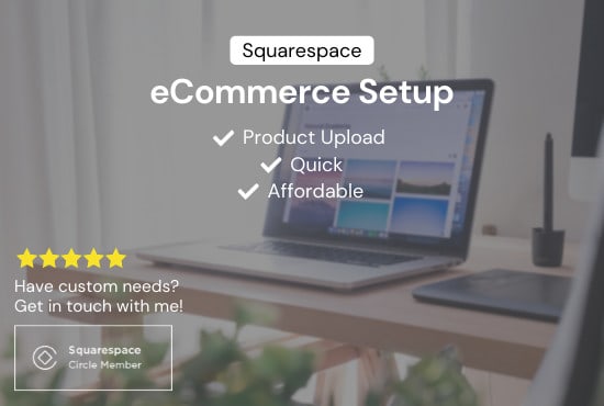 I will setup your squarespace ecommerce