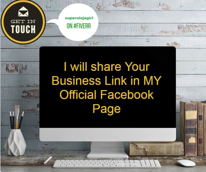 I will share your product, website or blog link in my facebook page