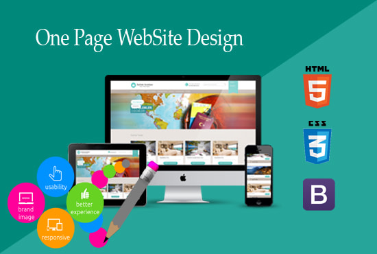 I will single web page development