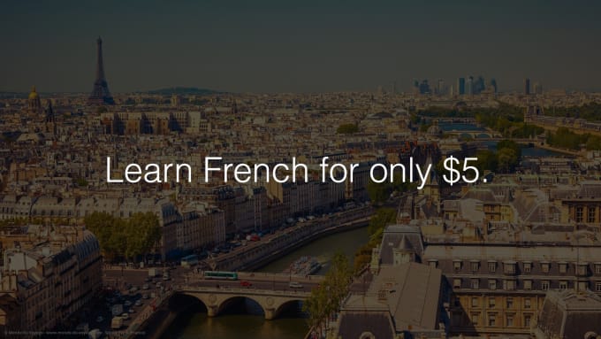 I will teach you French on Skype