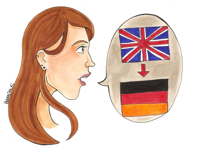 I will translate english to german