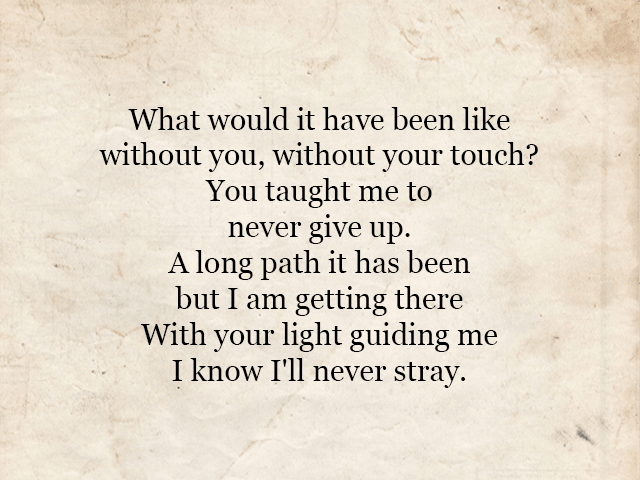 I will write a poem for you