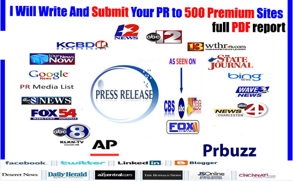 I will write a press release and or distribute one for you