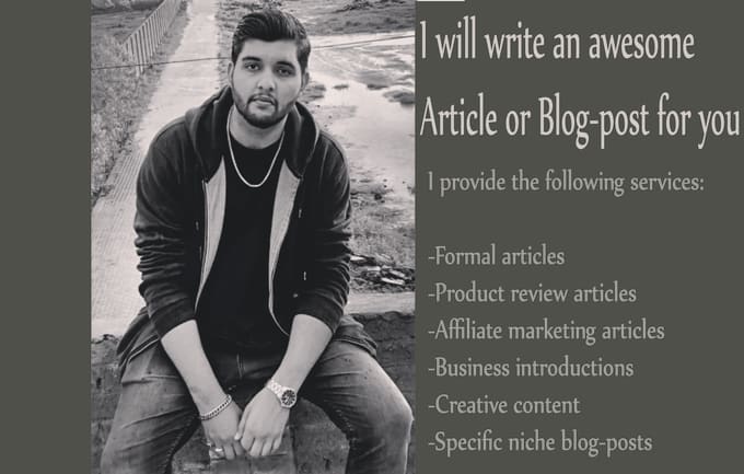 I will write a quality SEO article or blog post for you