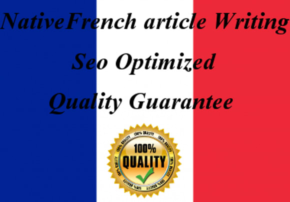 I will write SEO articles in french