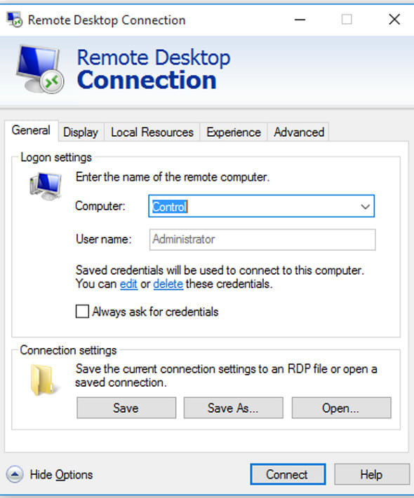 I will configure remote desktop connection and VPN