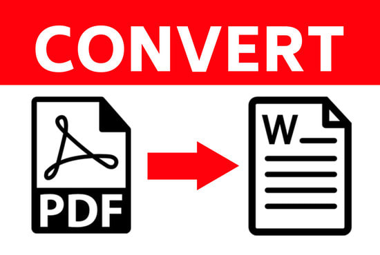 I will convert PDF to word or editable text file