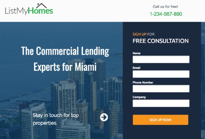 I will create modern landing page design