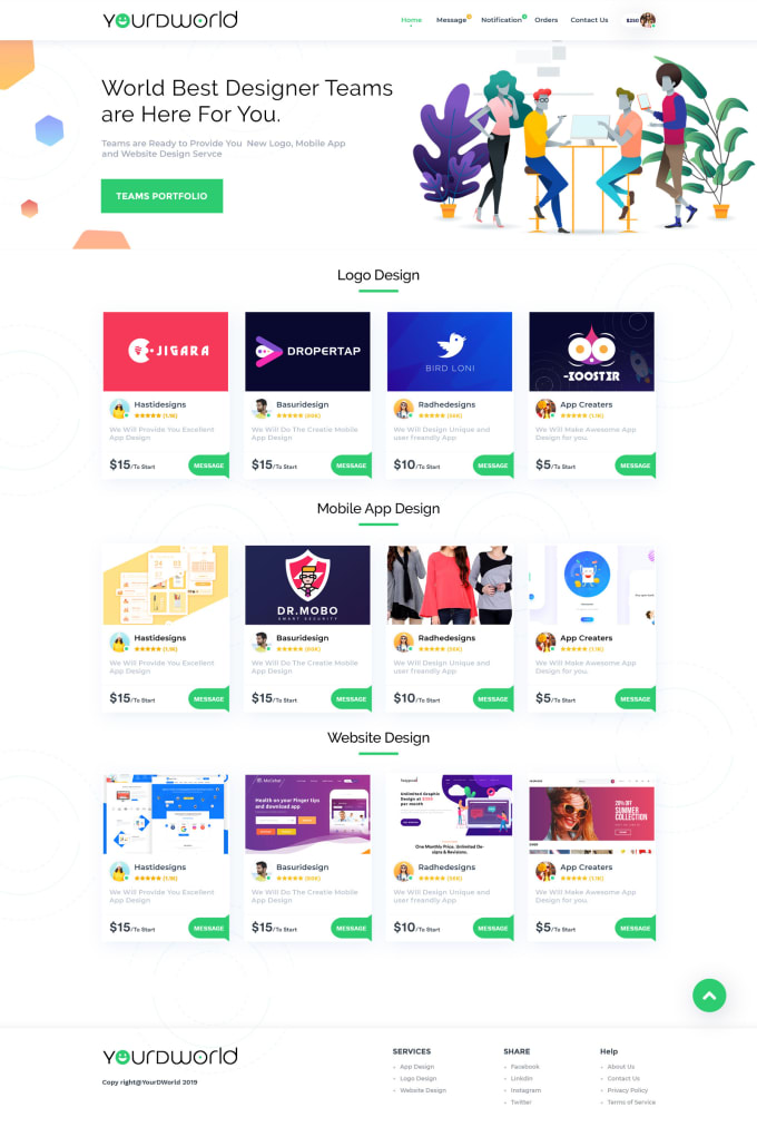 I will create psd to html