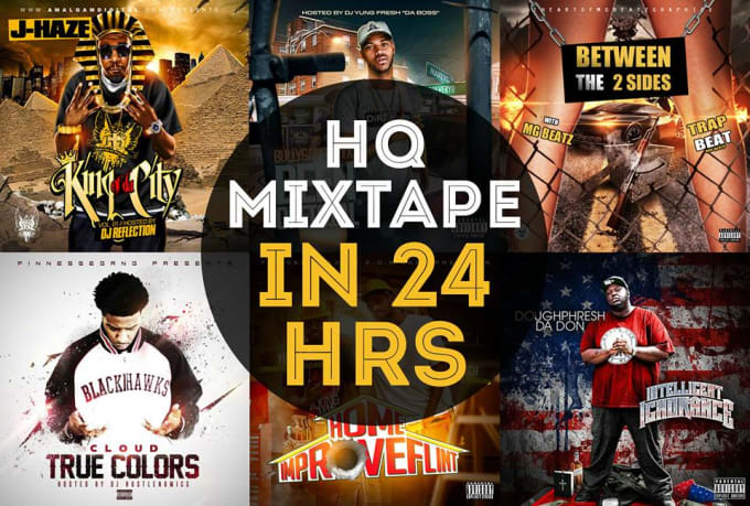 I will design a mixtape or album cover