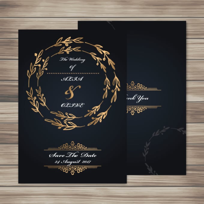 I will design amazing invitation cards with in 2 hours