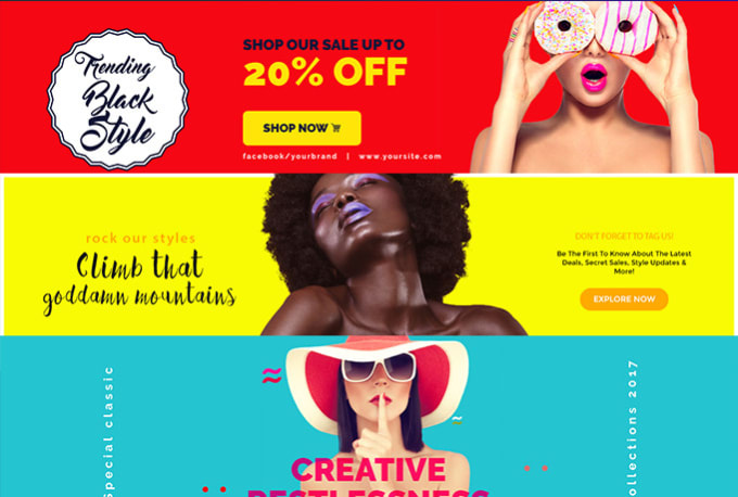 I will design an attractive shopify banner