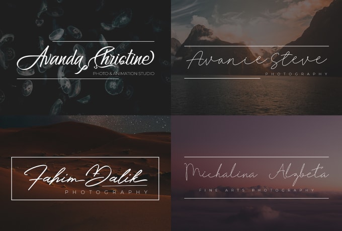 I will design an elegant handwritten signature logo for your business