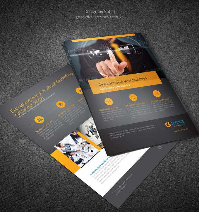 I will design premium flyer, brochure bifold or trifold