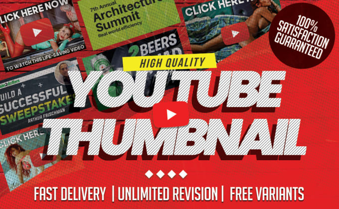 I will design professional youtube video thumbnail
