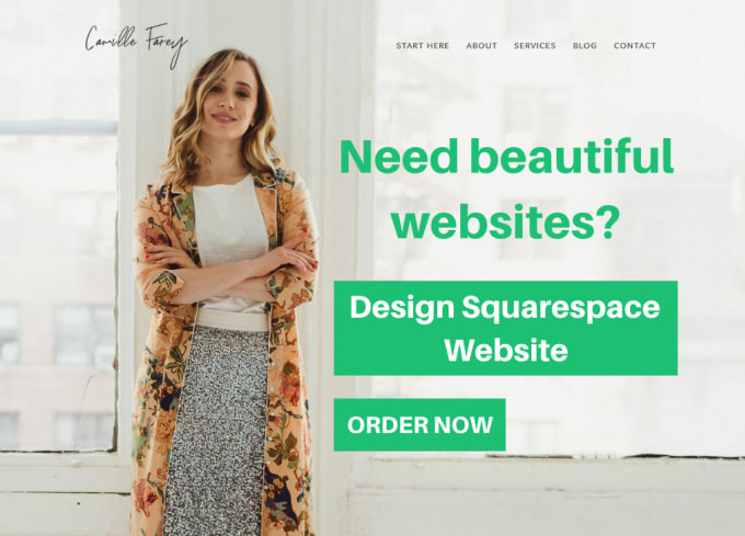 I will design stunning squarespace website