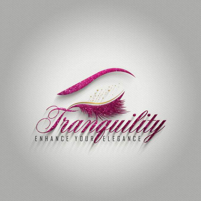 I will design watercolor eyelashes or cosmetics logo