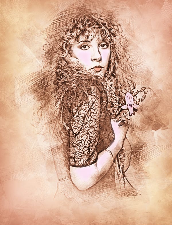 I will do a line drawing with a subtle hint of colour