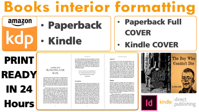 I will do books interior design and layout for KDP paperback and kindle