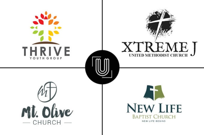 I will do modern church ministry or religious logo design