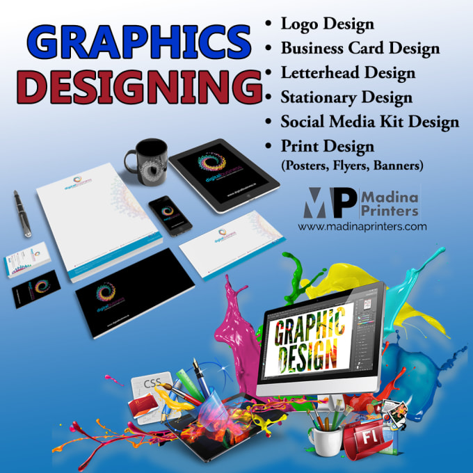 I will do professionally graphics designing