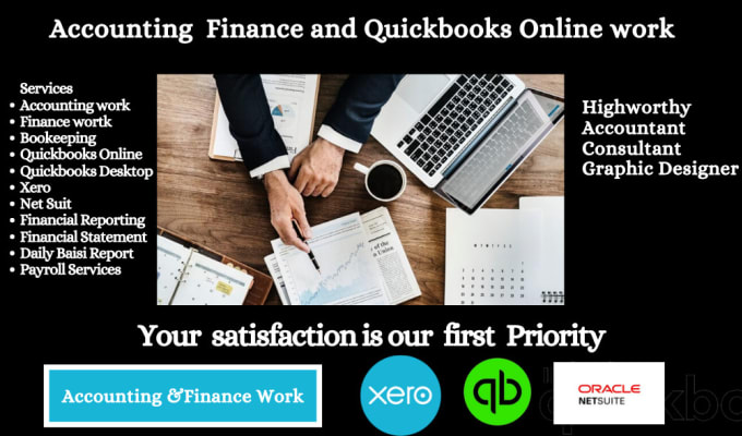I will do  quickbooks online and accounting finance work