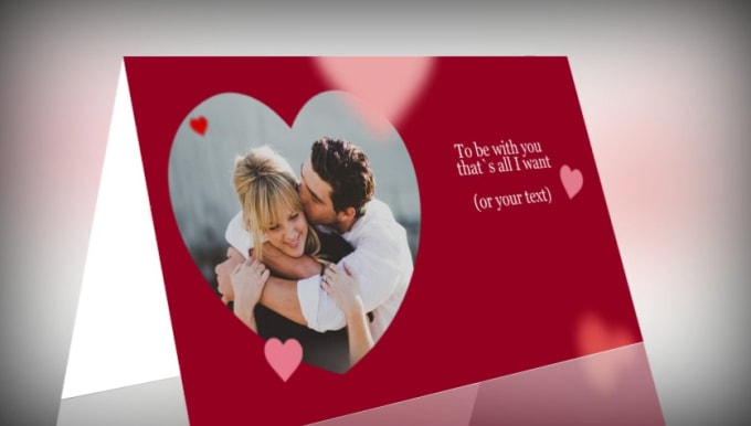 I will do romantic HD video with flying hearts