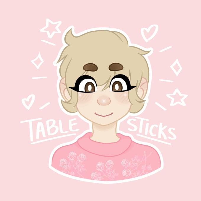 I will draw you as a cute simple cartoon