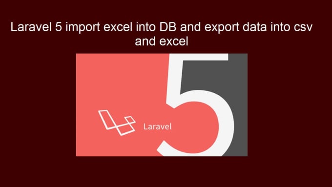 I will export import to excel or csv using laravel framework