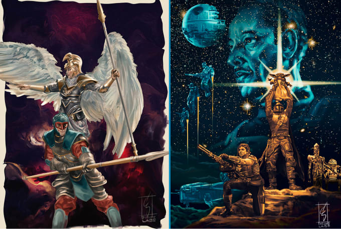 I will illustrate and paint high quality drawings of your choice