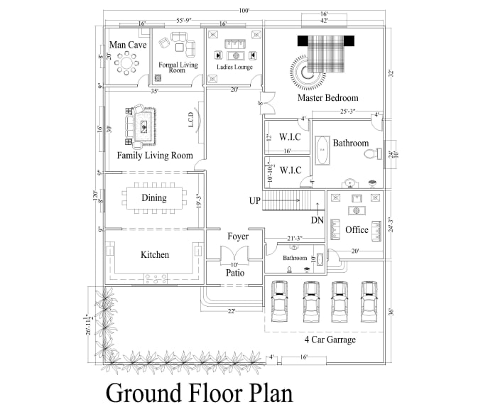 I will make an architectural drawing in autocad