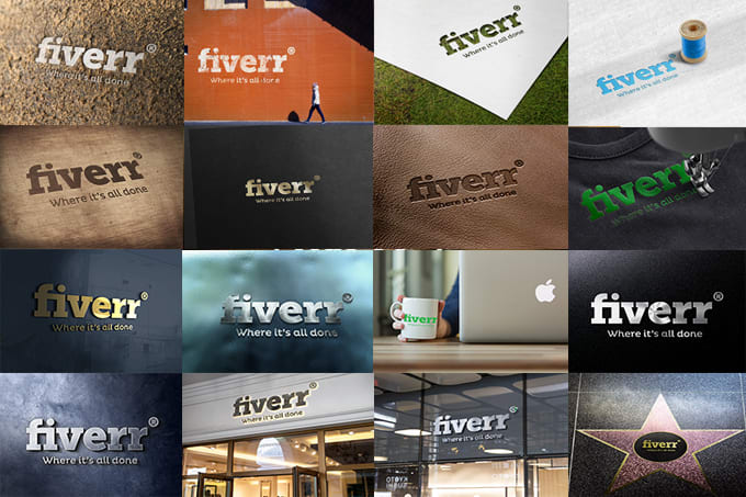 I will put your logo on 20 photorealistic 3d mockups