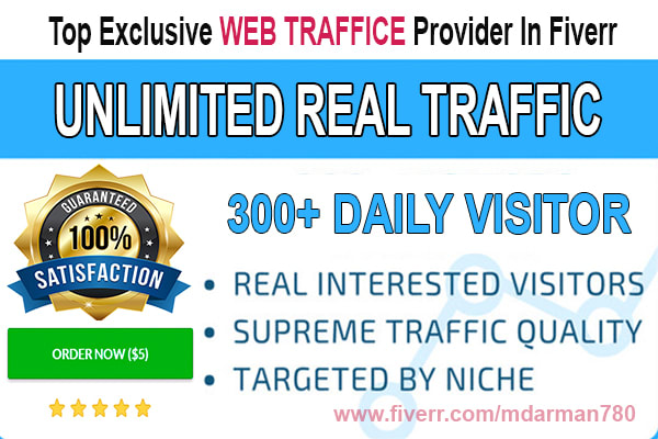 I will rank your website with unlimited web traffic for 30 days