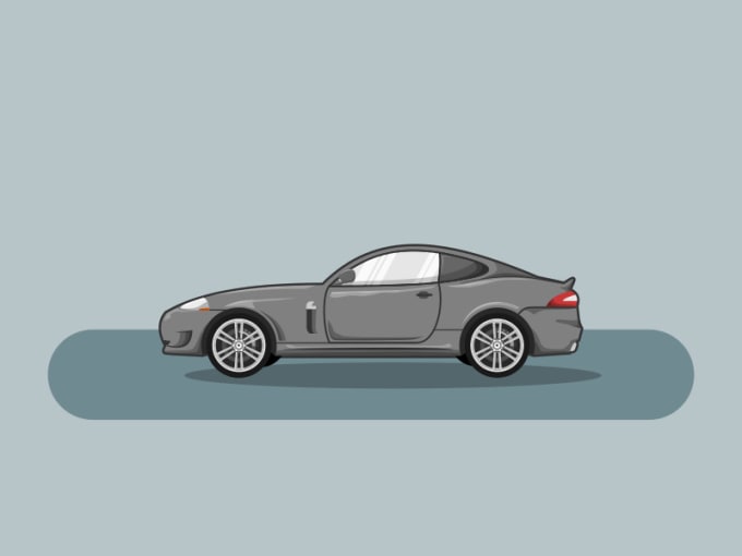 I will turn your car or vehicle photo to simple vector illustration