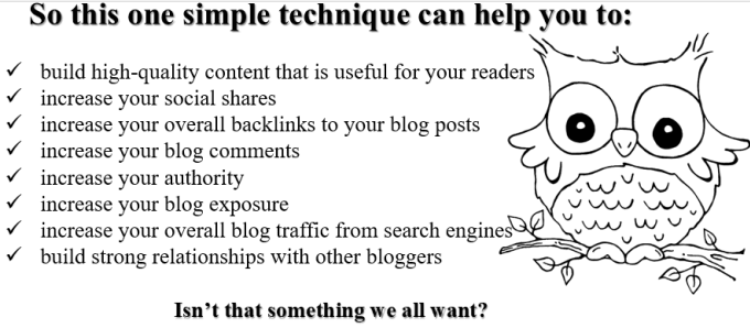 I will write an article, blog post by skyscraper technique