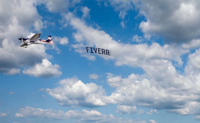 I will write your message on plane banner