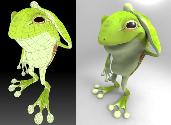 I will 3d character low poly for game and animation