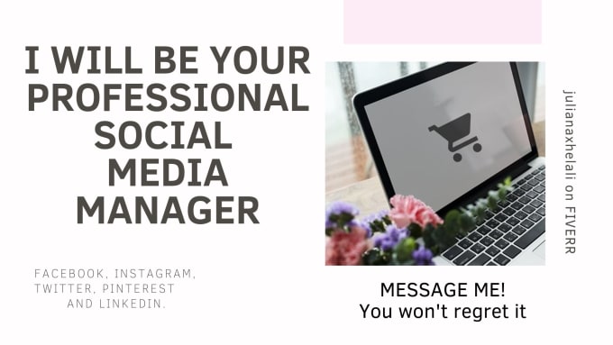 I will be your professional  social media manager