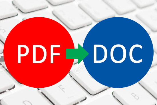 I will convert PDF document into word document