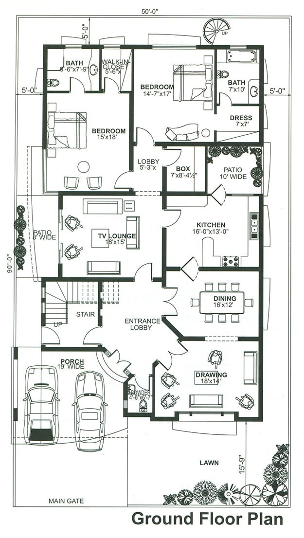 I will create 2d architectural drawings