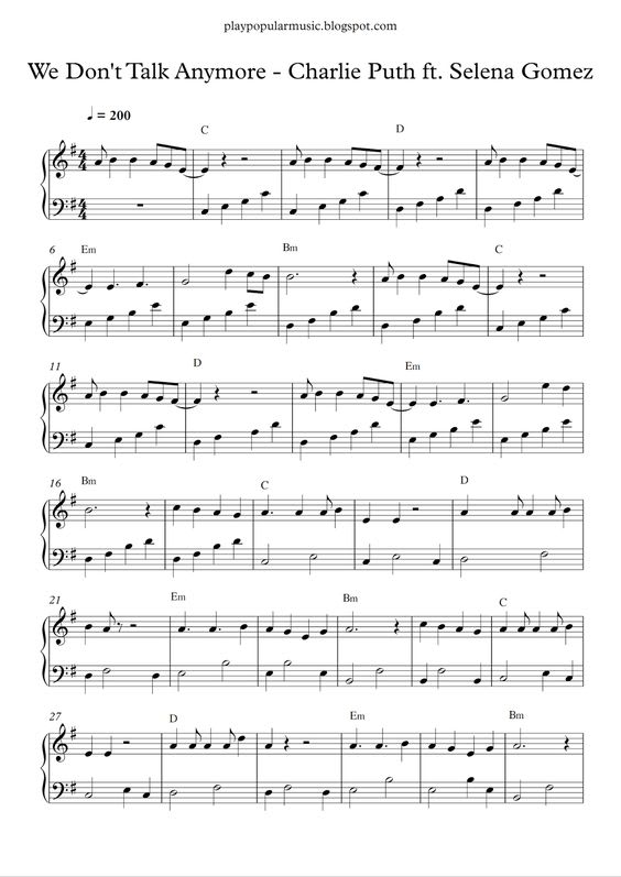 I will create a lead sheet or chord chart from anysong you want