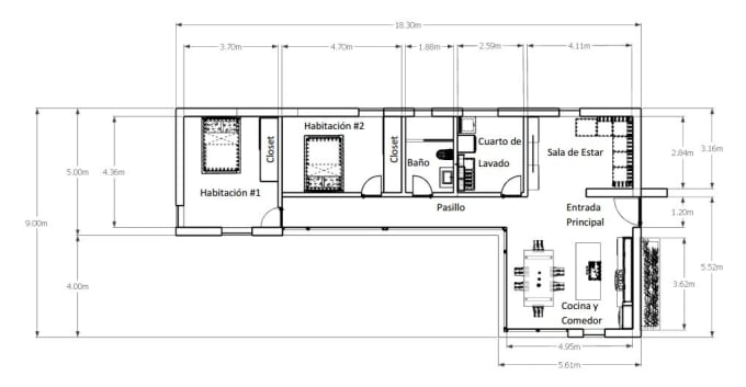 I will create architectural layouts and floor plans