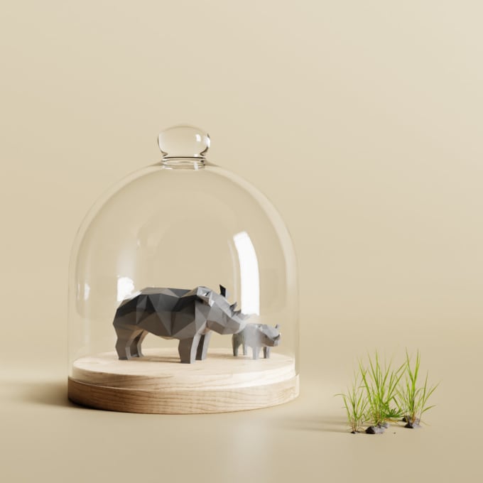 I will create low poly 3d model for you