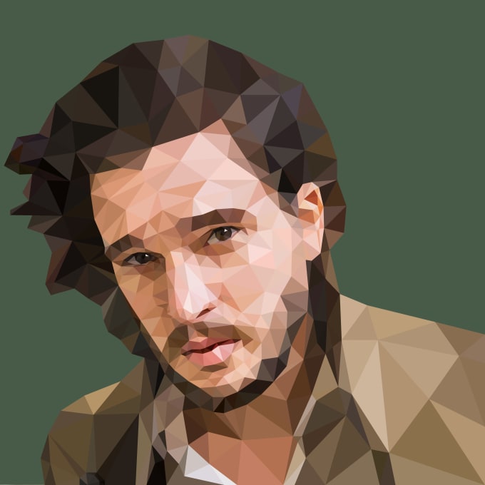 I will create professional low poly portrait for you