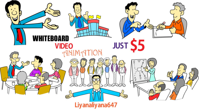 I will create professional whiteboard marketing video
