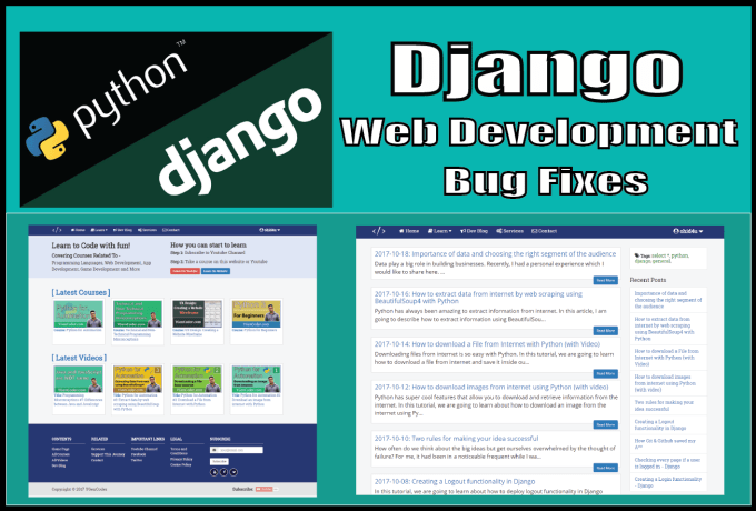 I will create websites with django python