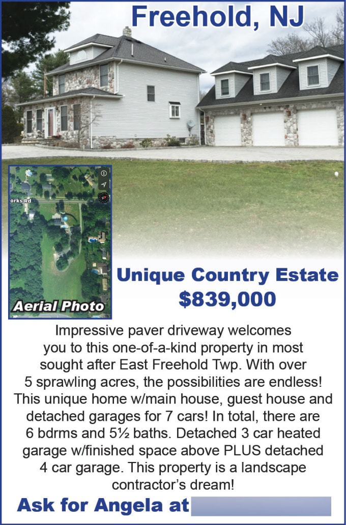 I will design a print ready real estate ad